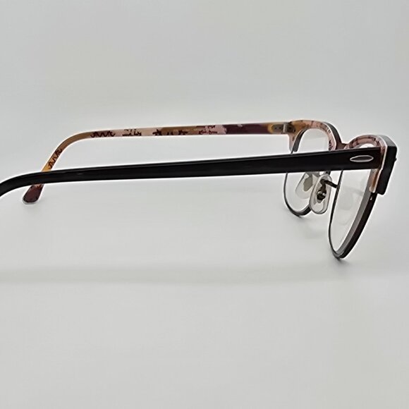 Ray-Ban RB5154 5650 Clubmaster Polished Tortoise on Text Eyeglasses Frame 51mm - Picture 5 of 14